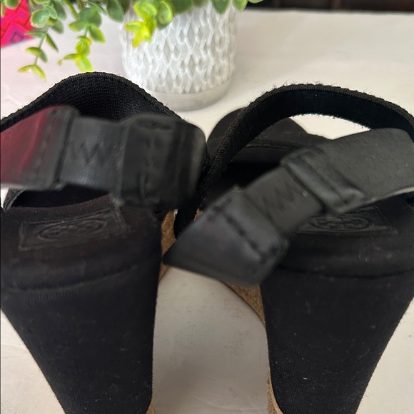 Tory Burch Black Espadrille Wedges - Picture 13 of 15